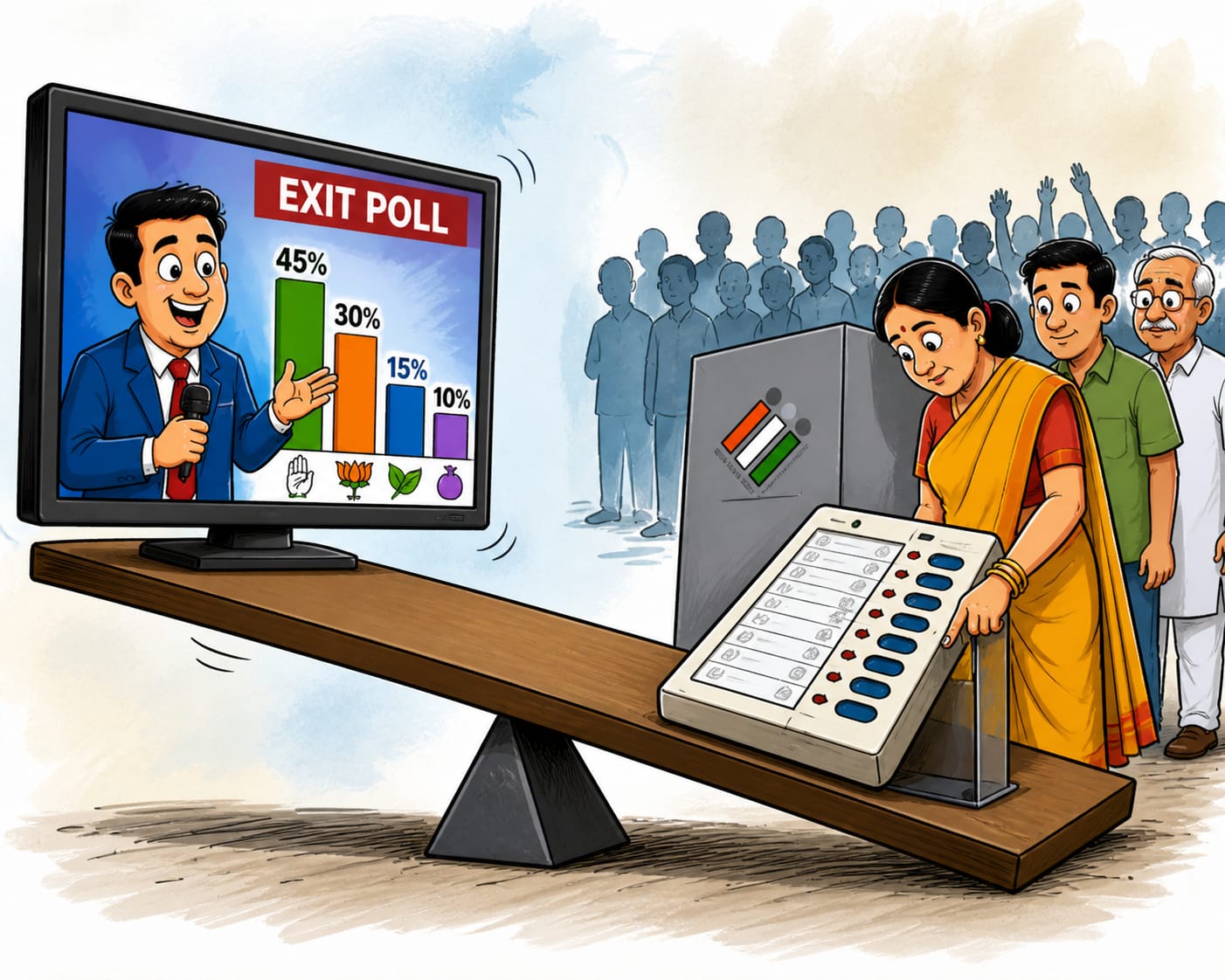 எக்ஸிட் போல்… முன்னோட்டமா? மாயையா?