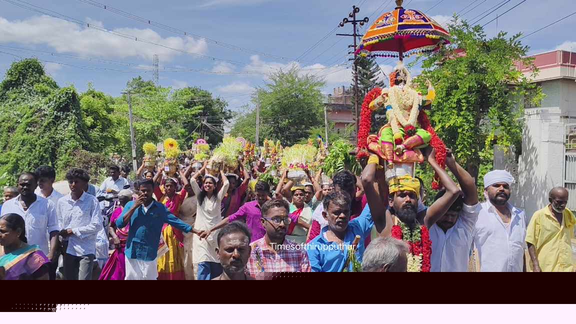 திருப்புத்தூரில் பேசும் தென் தெய்வம் அருள்மிகு ஸ்ரீ பூமாயி அம்மன் கோயில் முளைப்பாரி திருவிழா!